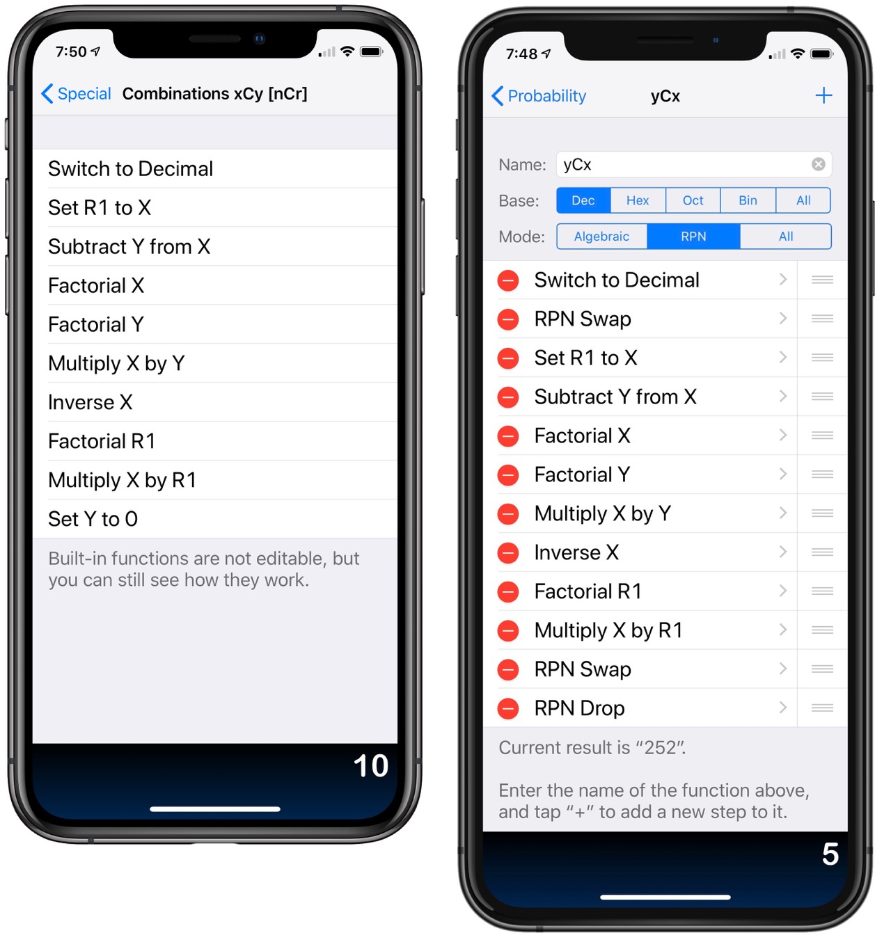 Some PCalc stuff All this
